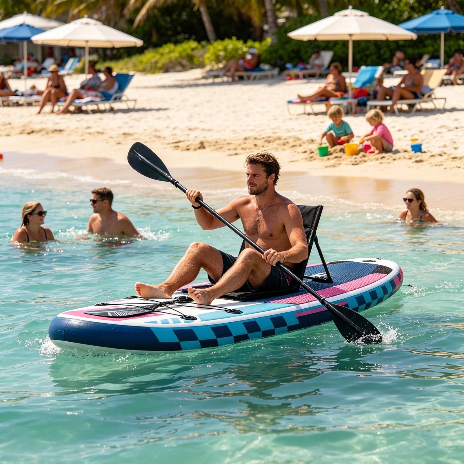 Paddle Board Seat Portable Rec - огляд і ціна Fishing Kayak Paddle